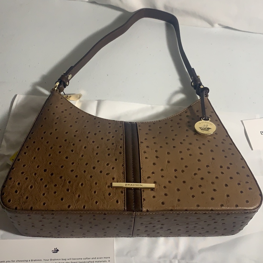 BRAHMIN ESME HAZELNUT WINONA SHOULDER BAG - Picture 8 of 11